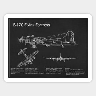 Boeing B-17 Flying Fortress Bomber - PD Sticker